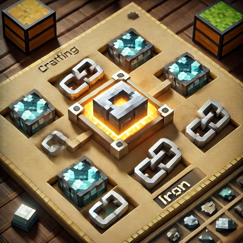 jak zrobić łańcuch w minecraft